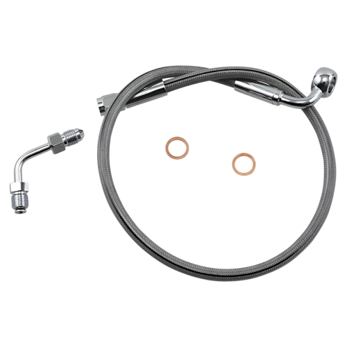 Magnum - Magnum Clear Coated XR Stainless Upper Front Brakeline Kit - 23in. Total Length - SSC1502-25