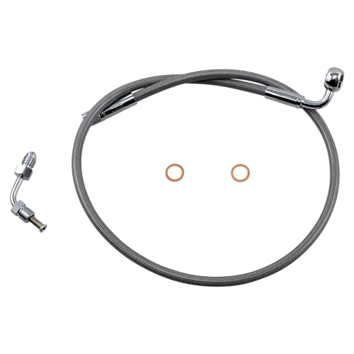 Magnum - Magnum Clear Coated XR Stainless Upper Front Brakeline Kit - 29in. Total Length - SSC1502-29