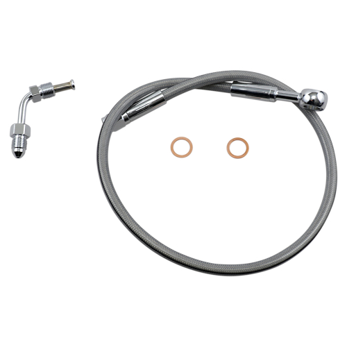 Magnum - Magnum Clear Coated XR Stainless Upper Front Brakeline Kit - 22in. Total Length - SSC1506-22