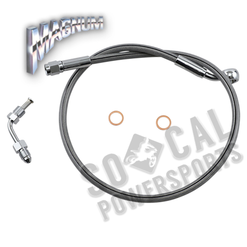 Magnum - Magnum Clear Coated XR Stainless Upper Front Brakeline Kit - 25in. Total Length - SSC1501-25