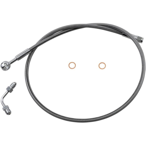 Magnum - Magnum Clear Coated XR Stainless Upper Front Brakeline Kit - 36in. Total Length - SSC1506-36