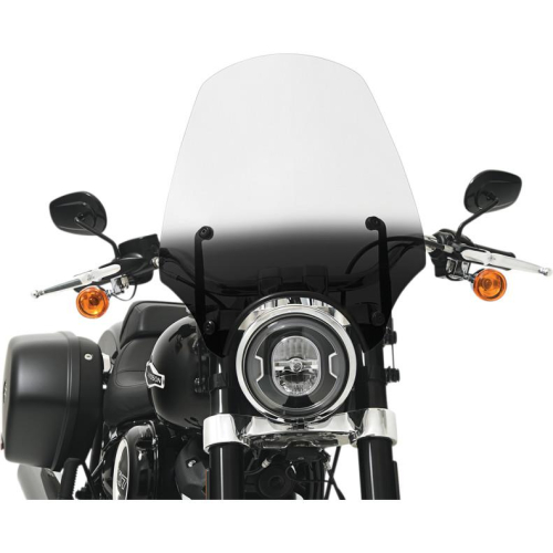 Memphis Shades - Memphis Shades El Paso Sportshield Windshield (9in. Cutout) - 19in. - Gradient Black - MEP5281