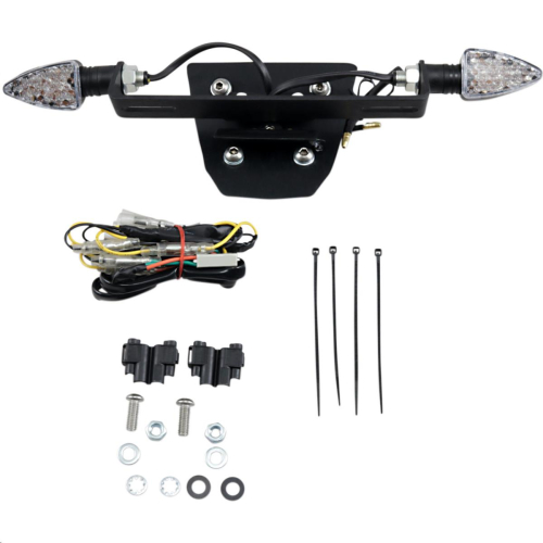 Targa - Targa Tail Kit with LED Turn Signals - Black/Clear - 22-488LED-L
