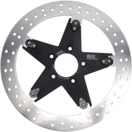 MJK Performance - MJK Performance Star 13in. Floating Brake Rotor - Black Anodized - P-4650