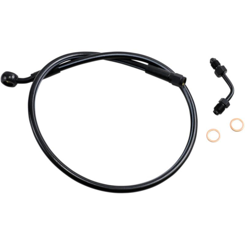 Magnum - Magnum Black Coated XR Stainless Upper Front Brakeline Kit with Black Fittings - 26in. Total Length - SBB1501-26