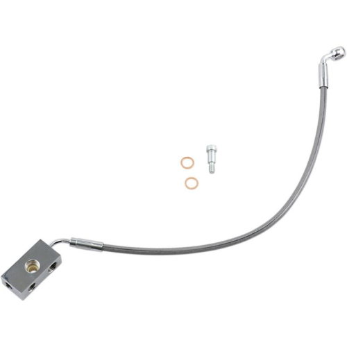 Magnum - Magnum Clear Coated XR Stainless Lower Front Brakeline Kit - 13-9/16in. Total Length - SSC1127-00