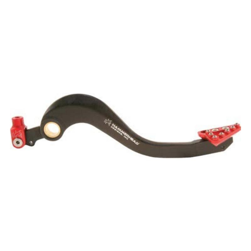 Hammerhead Designs - Hammerhead Designs Forged Aluminum Brake Pedal - Black/Red - 12-0801-21-10