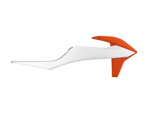 Polisport - Polisport Radiator Shroud - Orange/White - 8422100001