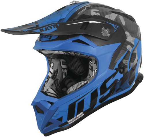 Just 1 - Just 1 J32 Pro Swat Helmet - 606321011201602 - Camo Blue Fluorescent Gloss - X-Small
