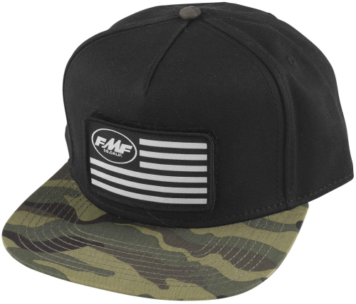 FMF Racing - FMF Racing Stars and Bars Patch Hat - SP9196901-BLK - Black - OSFA