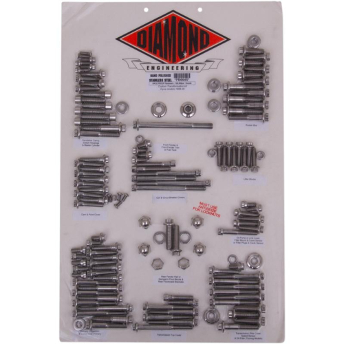 Diamond Engineering - Diamond Engineering 12-Point Polished Stainless Steel Custom Transformation Kit - PB658S