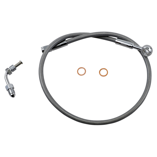 Magnum - Magnum Clear Coated XR Stainless Upper Front Brakeline Kit - 28in. Total Length - SSC1506-28