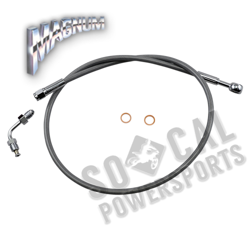 Magnum - Magnum Clear Coated XR Stainless Upper Front Brakeline Kit - 34in. Total Length - SSC1506-34
