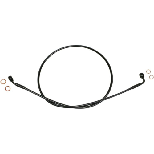 Magnum - Magnum Black Coated XR Stainless Front Brakeline Kit with Black Fittings - 58in. Total Length - SBB0601-58