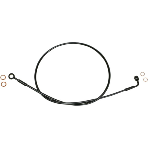 Magnum - Magnum Black Coated XR Stainless Front Brakeline Kit with Black Fittings - 46in. Total Length - SBB0604-46