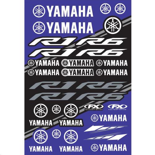 Factory Effex - Factory Effex OEM Sticker Sheets - Yamaha - 22-68234