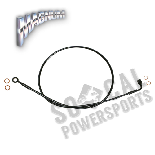 Magnum - Magnum Black Coated XR Stainless Front Brakeline Kit with Black Fittings - 50in. Total Length - SBB0604-50