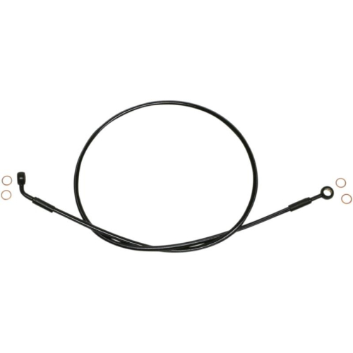 Magnum - Magnum Black Coated XR Stainless Front Brakeline Kit with Black Fittings - 50in. Total Length - SBB0607-50