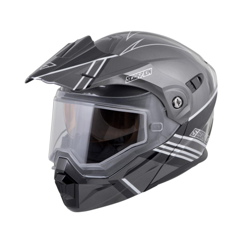 Scorpion - Scorpion EXO-AT950 Teton Helmet - 95-1292-SD - Black/Silver - X-Small