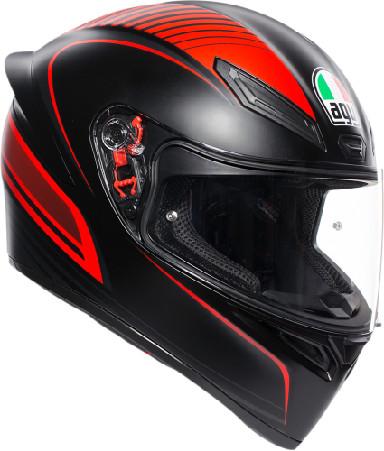 AGV - AGV K-1 Warmup Helmet - 0281O2I0002005 - Black/Red - Small