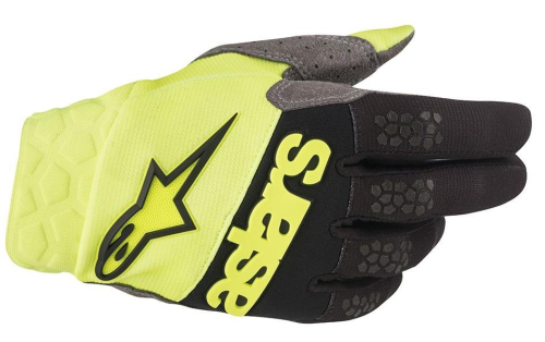 Alpinestars - Alpinestars Racefend Gloves - 3563519-551-L - Black/Fluorescent Yellow - Large