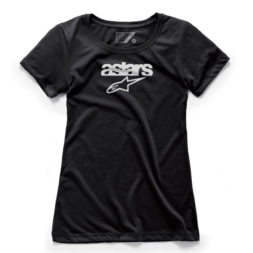 Alpinestars - Alpinestars Heritage Blaze Womens T-Shirt - 1W38-73004-10-S - Black - Small