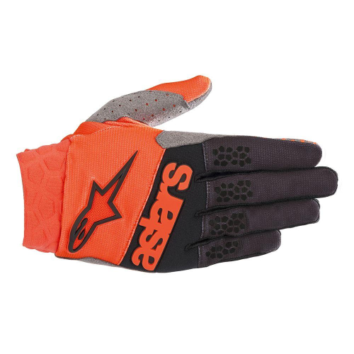 Alpinestars - Alpinestars Racefend Gloves - 3563519-451-XL - Black/Orange Fluorescent - X-Large