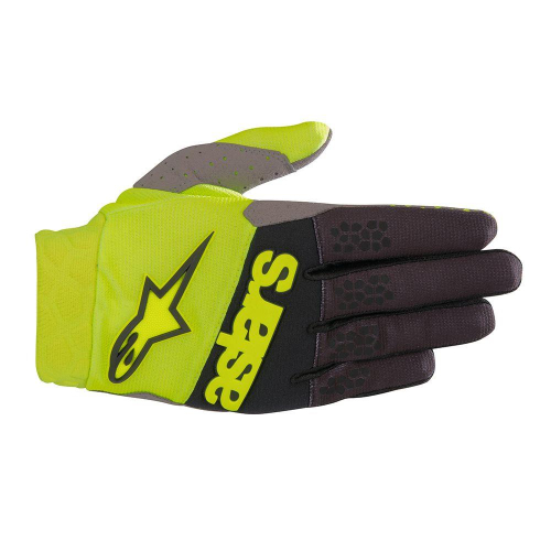 Alpinestars - Alpinestars Racefend Gloves - 3563519-551-XL - Black/Fluorescent Yellow - X-Large