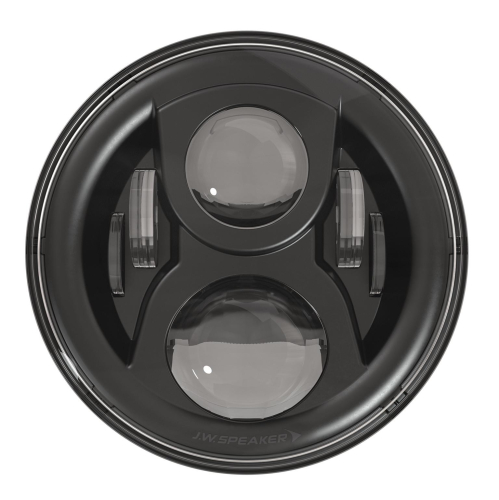 J&M - J&M 7in. EV-2 LED Headlight with Mounting Ring - Black - 0554981