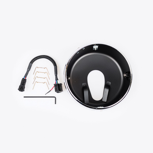 J&M - J&M 7in. Headlight Adapter Rings- Raw - 0703431