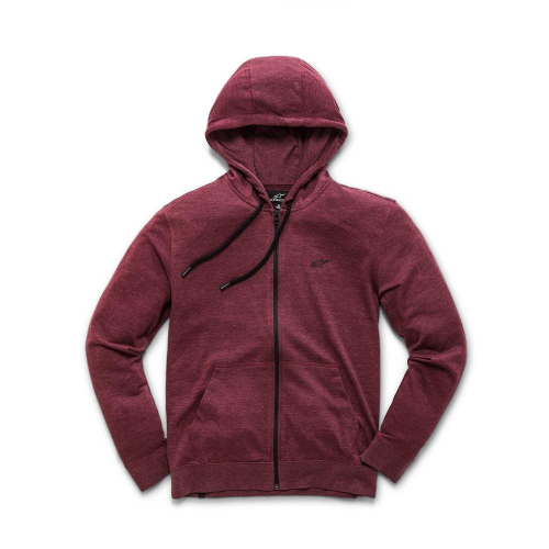 Alpinestars - Alpinestars Bona Fide Fleece Zip Front Hoody - 1038-51020-38-2X - Burgundy - 2XL