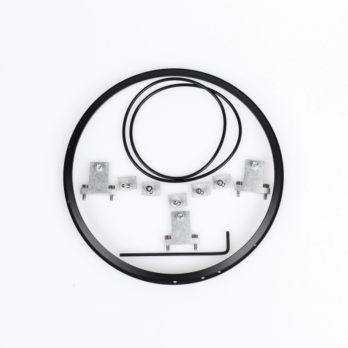 J&M - J&M 7in. Headlight Adapter Rings - Black - 0703411