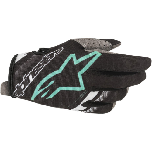 Alpinestars - Alpinestars RDR Flight Gloves - 3561819-1170-XXL - Black/Teal - 2XL
