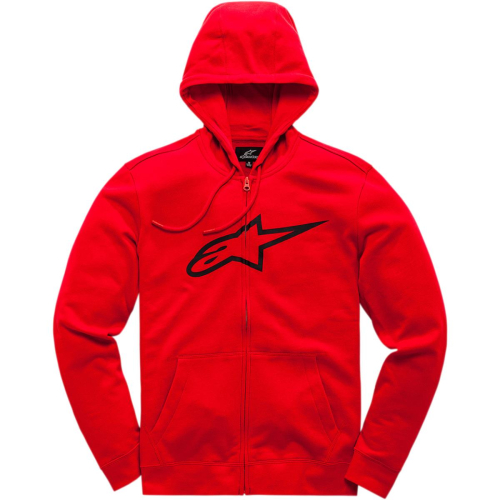 Alpinestars - Alpinestars Ageless II Fleece Zip-Front Hoody - 1038-53052-3010-2XL - Red/Black - 2XL