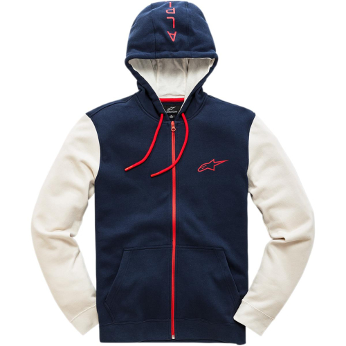 Alpinestars - Alpinestars Mach 1 Fleece Zip-Front Hoody - 1038-53050-70-L - Navy - Large