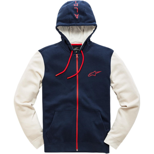 Alpinestars - Alpinestars Mach 1 Fleece Zip-Front Hoody - 1038-53050-70-2XL - Navy - 2XL