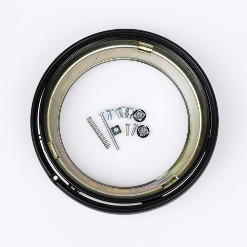 J&M - J&M 7in. Headlight Adapter Rings - Black - 0703361