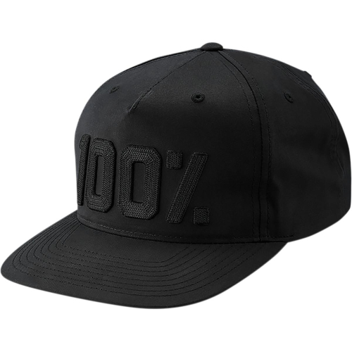 100% - 100% Frontier Snapback Hat - 20065-001-01 - Black - OSFM