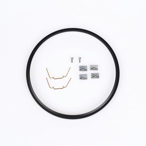 J&M - J&M 7in. Headlight Adapter Rings - Black - 0703381