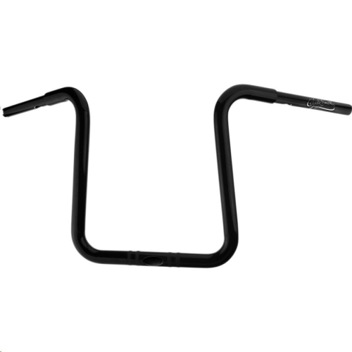 Cyclesmiths - Cyclesmiths 1-1/4in. California Lane-Splitter Ape Handlebar for 1-1/4in. Clamp Area - 14in. Rise - Gloss Black - 113CA14NS14BPH