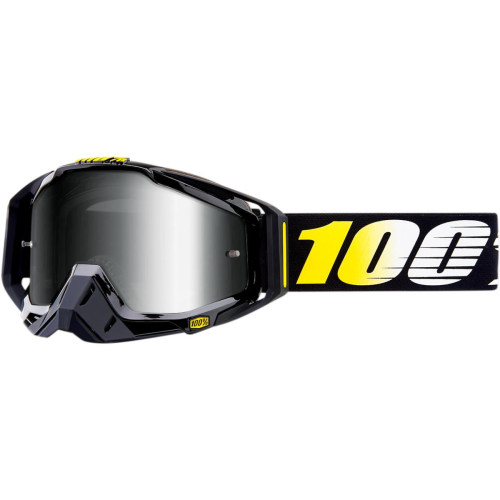 100% - 100% Racecraft Cosmos 99 Goggles - 50110-270-02 - Cosmos 99/Black/Yellow/White / Silver Lens - OSFM