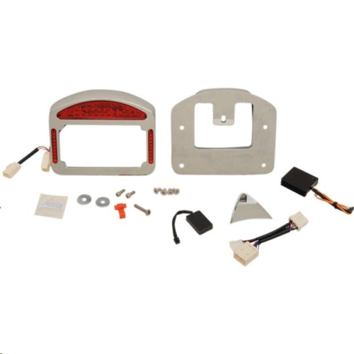 Cycle Visions - Cycle Visions Eliminator LED Taillight/License Plate Frame - Chrome - CV4849