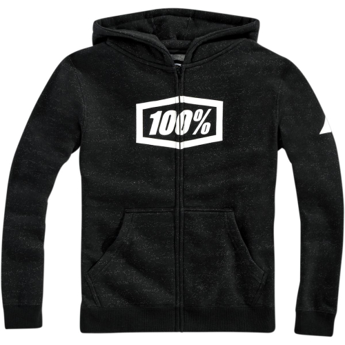 100% - 100% Youth Syndicate Zip Hoodies - 34117-001-04 - Black - Small