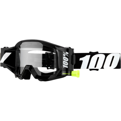 100% - 100% Strata Forecast Outlaw Goggles - 50430-233-02 - Outlaw Black/White / Clear Lens - OSFM