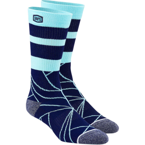 100% - 100% Fracture Casual Socks - 24016-015-18 - Blue - Lg-XL