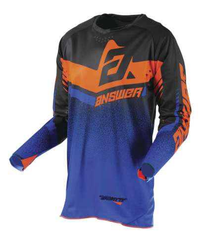 Answer - Answer Trinity Jersey - 0409-0928-9655 - Black/Cobalt/Flo Orange - X-Large