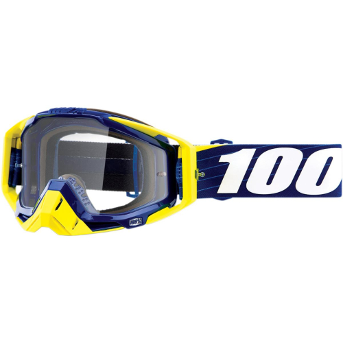 100% - 100% Racecraft Bibal Goggles - 50100-268-02 - Bibal/ Navy/White / Clear Lens - OSFM