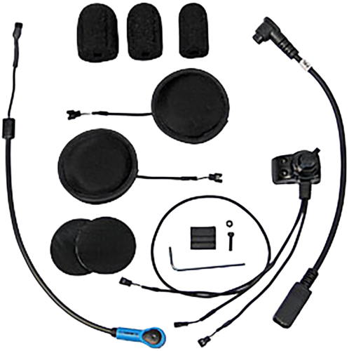 J&M - J&M Headset Universal Style for Most Open/MOD/Full Face Helmet - HS-BCD291-UNV-XHO