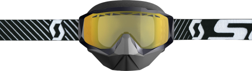 Scott USA - Scott USA Hustle X Snowcross Goggles - 268196-1007029 - Black/Gray / Yellow Lens - OSFM
