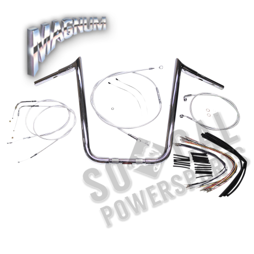 Magnum - Magnum 1-1/4in. Viking Ape Hanger Handlebar Kit - 16in. - Chrome - 38844-316